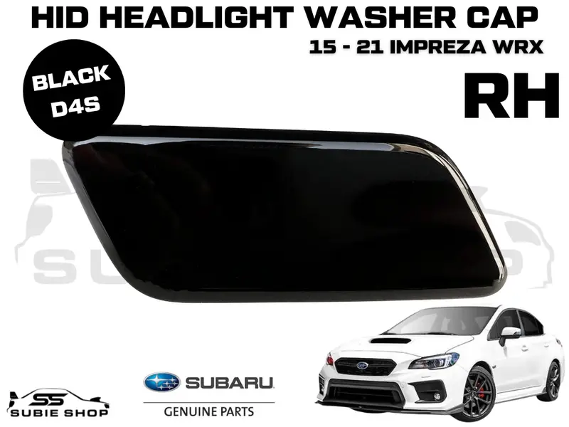 New Genuine Headlight Black Washer Cap Cover 15 -17 Subaru Impreza Va Wrx Sti Rh 1