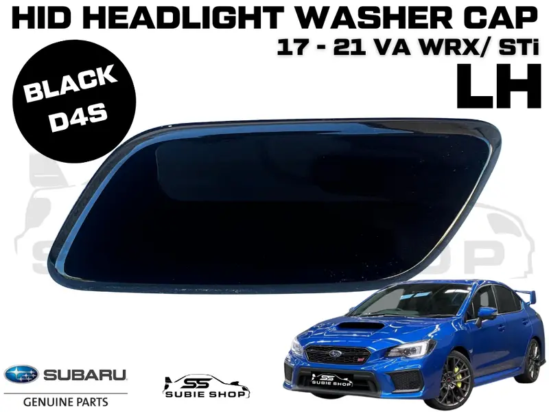 New Genuine Headlight Black Washer Cap Cover 17-21 Subaru Impreza Va Wrx Sti Lh 1