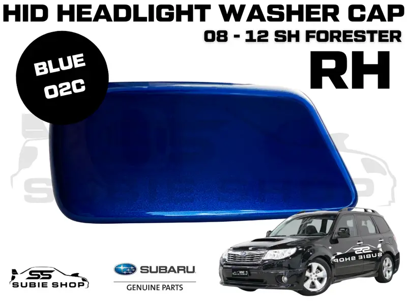 New Genuine Headlight Blue 02C Washer Cap Cover 2008 - 12 Subaru Forester Sh Rh 1