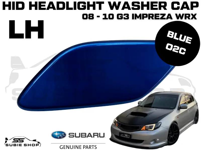 New Genuine Headlight Blue Washer Cap Cover 08 -10 Subaru Impreza G3 Wrx Sti Lh 1