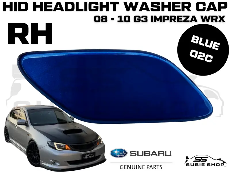 New Genuine Headlight Blue Washer Cap Cover 08 -10 Subaru Impreza G3 Wrx Sti Rh 1
