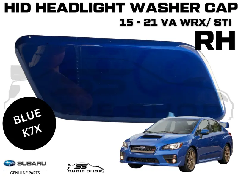 New Genuine Headlight Blue Washer Cap Cover 15 -17 Subaru Impreza Va Wrx Sti Rh 1