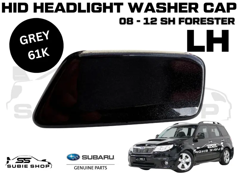 New Genuine Headlight Grey 61K Washer Cap Cover 2008 - 12 Subaru Forester Sh Lh 1