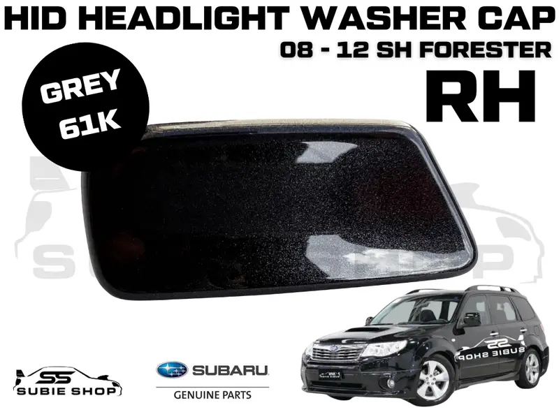 New Genuine Headlight Grey 61K Washer Cap Cover 2008 - 12 Subaru Forester Sh Rh 1