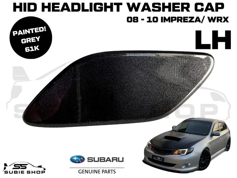New Genuine Headlight Grey Washer Cap Cover 08 -10 Subaru Impreza G3 Wrx Sti Lh 1