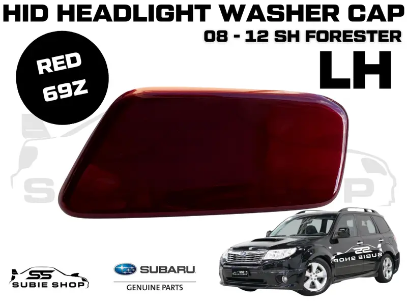 New Genuine Headlight Red 69Z Washer Cap Cover 2008 - 12 Subaru Forester Sh Lh 1