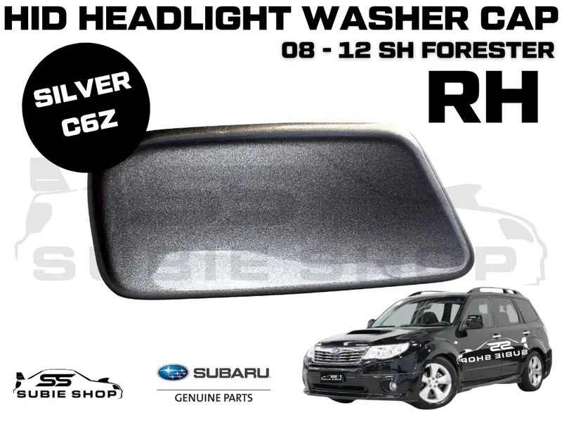 New Genuine Headlight Silver C6z Washer Cap Cover 2008 - 12 Subaru Forester Sh Rh 1