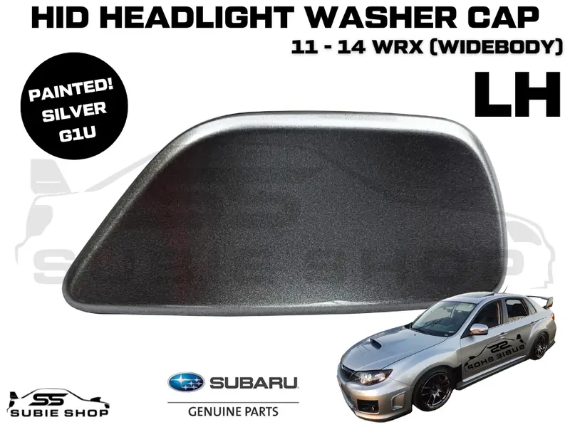 New Genuine Headlight Silver Washer Cap Cover 11-14 Subaru Impreza G3 Wrx Sti Lh 1