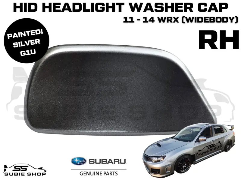New Genuine Headlight Silver Washer Cap Cover 11-14 Subaru Impreza G3 Wrx Sti Rh 1