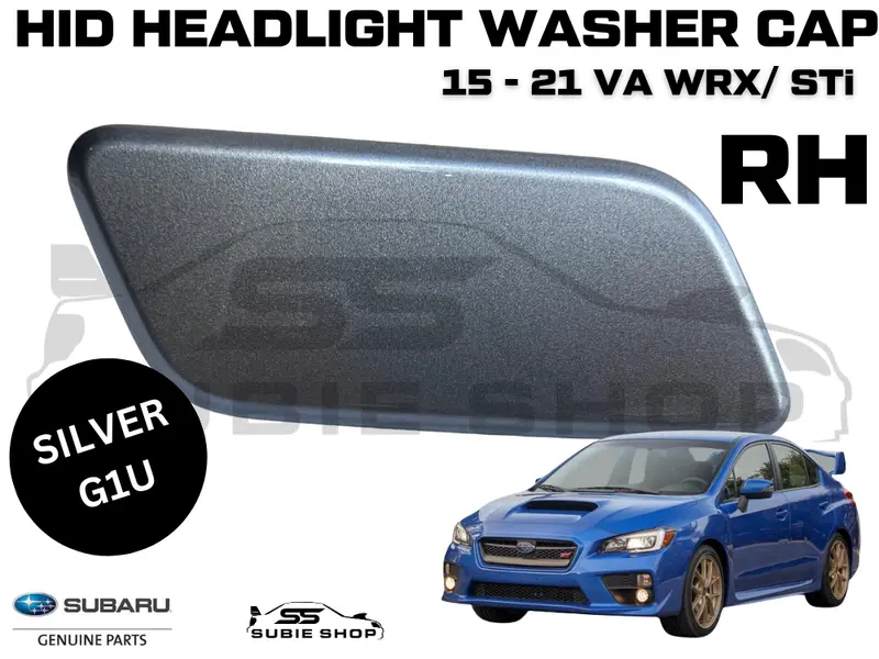 New Genuine Headlight Silver Washer Cap Cover 15-17 Subaru Impreza Va Wrx Sti Rh 1