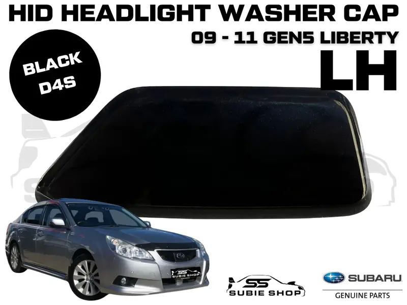 New Genuine Headlight Washer Cap Cover 09 - 11 Subaru Liberty Black D4s Left Lh 1
