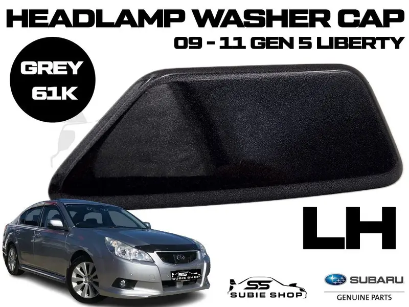 New Genuine Headlight Washer Cap Cover 09 - 11 Subaru Liberty Grey 61K Left Lh 1