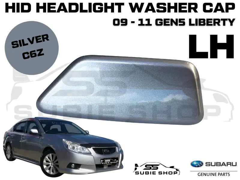 New Genuine Headlight Washer Cap Cover 09 - 11 Subaru Liberty Silver C6z Left Lh 1