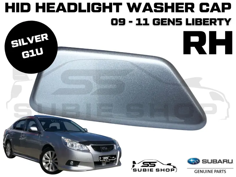 New Genuine Headlight Washer Cap Cover 09 -11 Subaru Liberty Silver G1u Right Rh 1