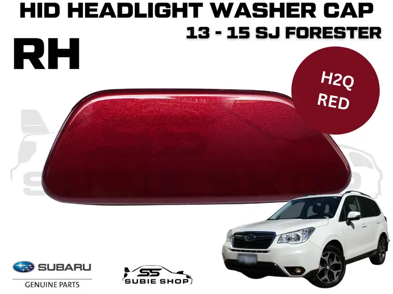 New Genuine Headlight Washer Cap Cover 13 - 15 Subaru Forester Sj Rh Red H2q 1