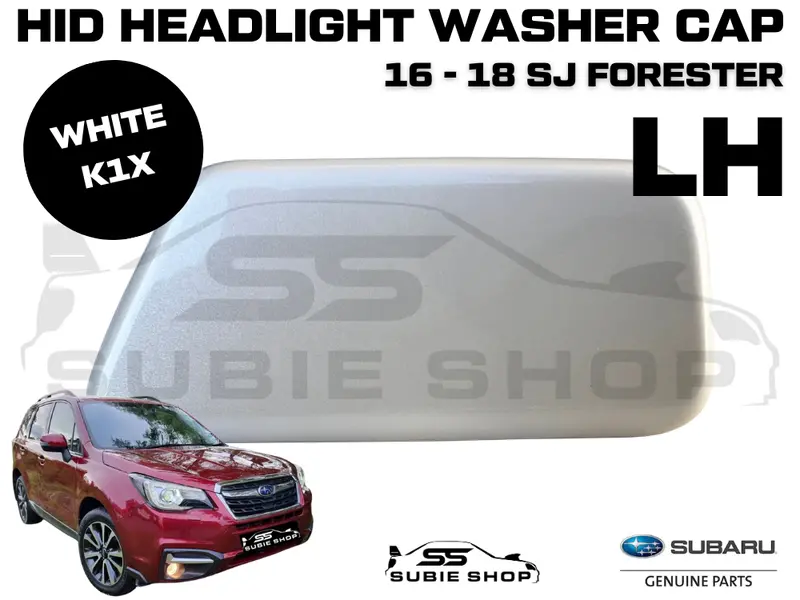 New Genuine Headlight Washer Cap Cover 16 - 18 Subaru Forester Sj Left White K1x 1