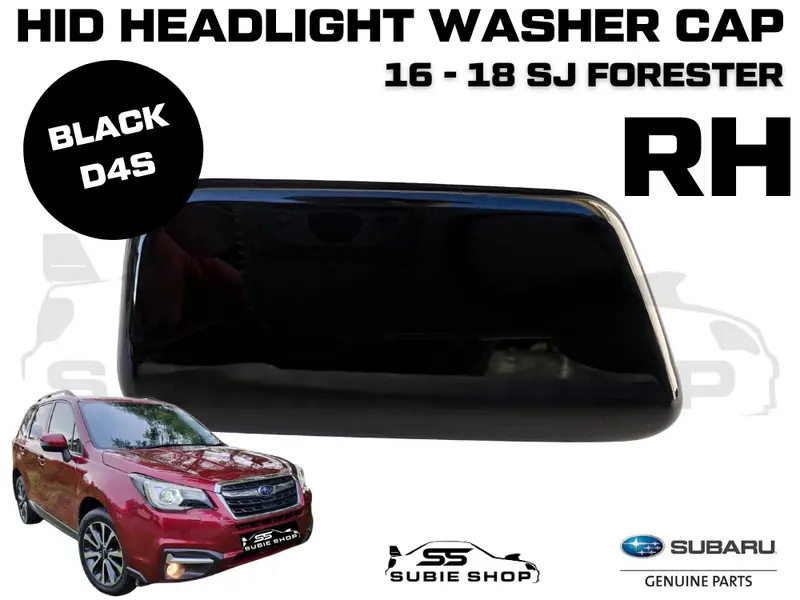 New Genuine Headlight Washer Cap Cover 16 -18 Subaru Forester Sj Right Black D4s 1