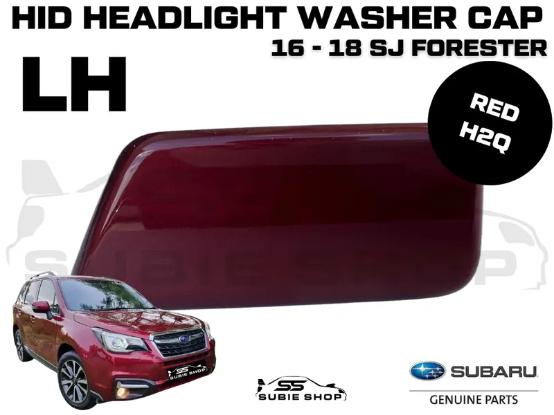 New Genuine Headlight Washer Cap Cover 2016 - 18 Subaru Forester Sj Red H2q Left 1