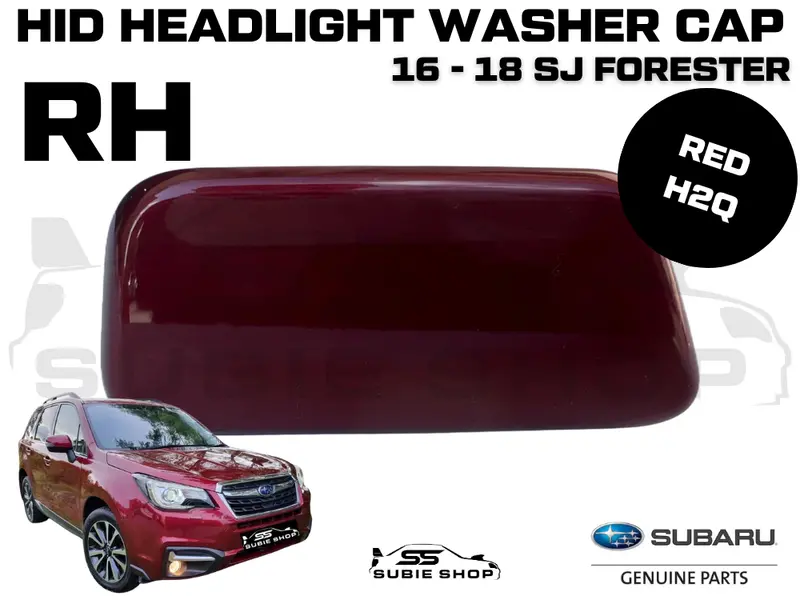 New Genuine Headlight Washer Cap Cover 2016 -18 Subaru Forester Sj Right Red H2q 1