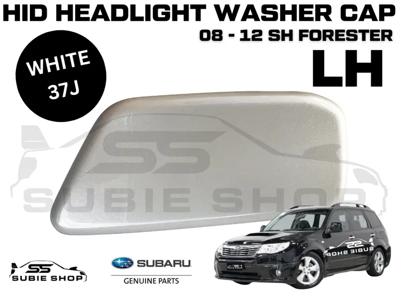 New Genuine Headlight White 37J Washer Cap Cover 2008 - 12 Subaru Forester Sh Lh 1