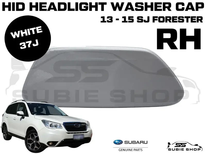 New Genuine Headlight White 37J Washer Cap Cover 2013 - 15 Subaru Forester Sj Rh 1