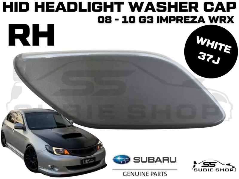 New Genuine Headlight White Washer Cap Cover 08 -10 Subaru Impreza G3 Wrx Sti Rh 1