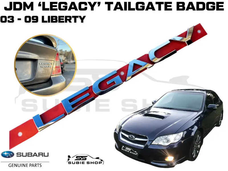 New Genuine Jdm Subaru Liberty Legacy 03 -09 Tailgate Letters Badge Decal Emblem 1