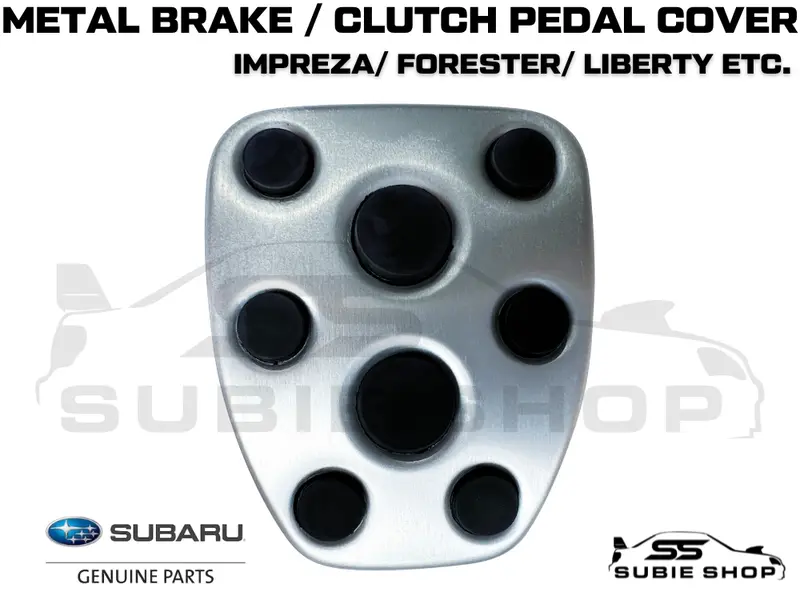 New Genuine Manual Subaru Foot Brake Metal Pedal Cover Impreza Forester Liberty 1