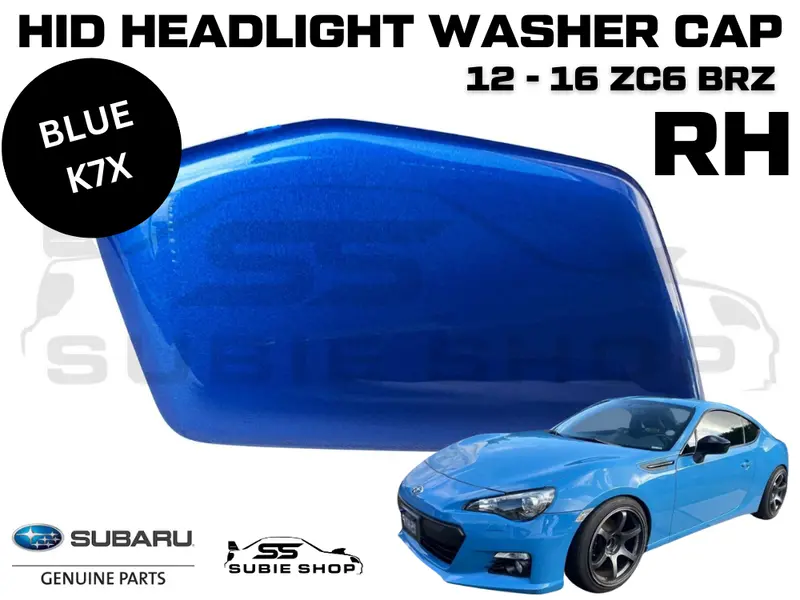 New Genuine Oem Headlight Washer Cap Cover 2012 -16 Subaru Brz Zc6 Right Rh Blue 1
