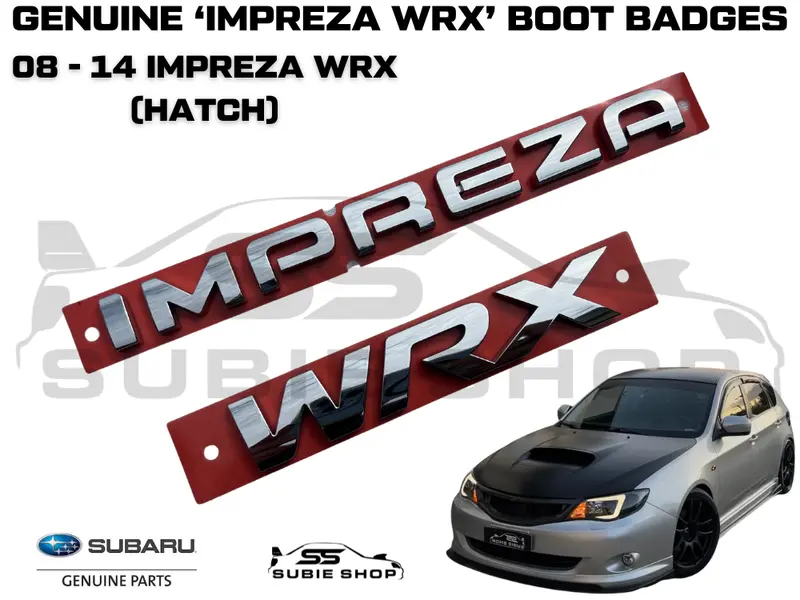 New Genuine Oem Subaru Impreza G3 Hatch Wrx 8-14 Boot Letters Badge Decal Emblem 1