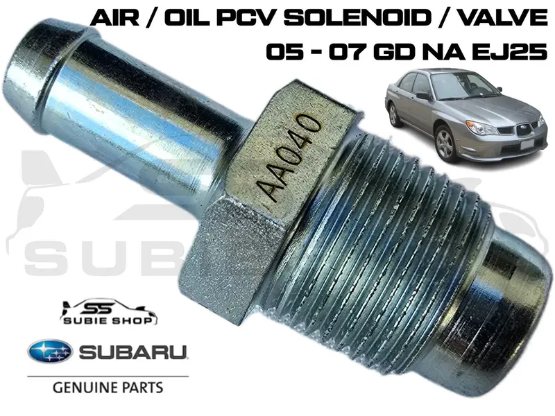 New Genuine Oem Subaru Impreza Gd Na 2005 - 2007 Ej25 Pcv Valve Solenoid Air Oil 1