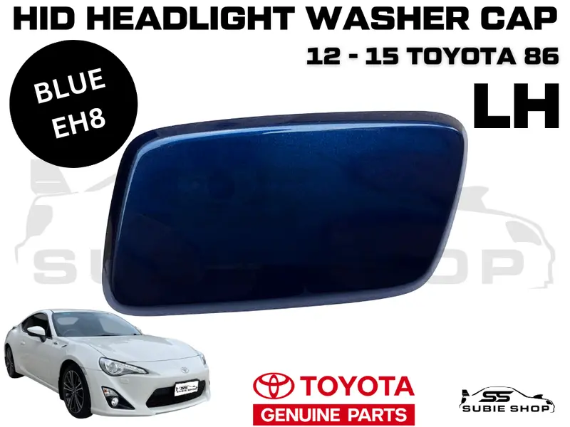 New Genuine Oem Toyota 86 2012 - 15 Headlight Washer Cap Cover Left Lh Blue E8h 1