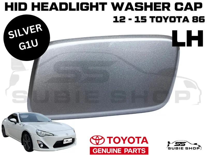 New Genuine Oem Toyota 86 2012 -15 Headlight Washer Cap Cover Left Lh Silver G1u 1