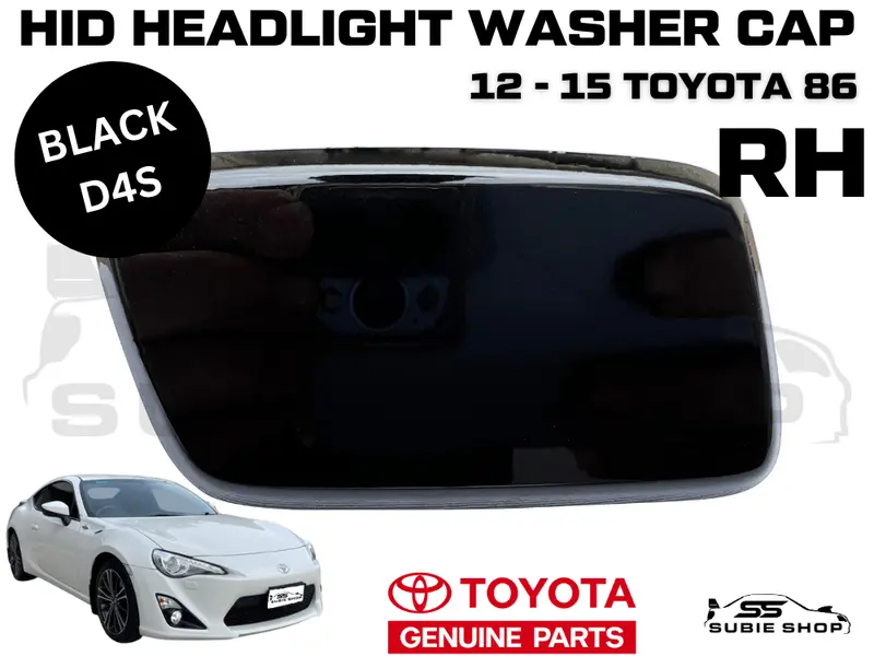 New Genuine Oem Toyota 86 2012 -15 Headlight Washer Cap Cover Right Rh Black D4s 1