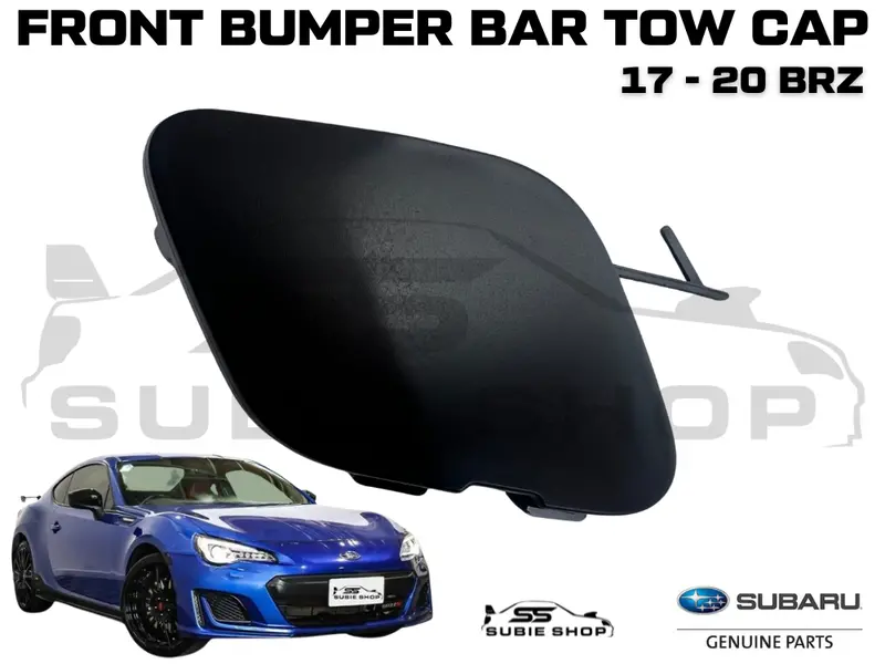New Genuine Subaru Brz Zc6 17 -20 Front Bumper Bar Tow Hook Cap Cover Matt Black 1