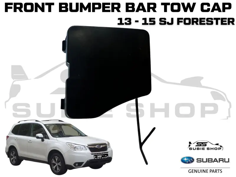 New Genuine Subaru Forester 13 - 15 Sj Front Bumper Bar Tow Hook Cap Cover Matt 1