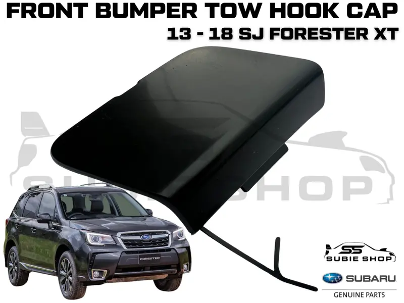 New Genuine Subaru Forester 13-18 Sj Xt Front Bumper Bar Tow Hook Cap Cover Matt 1