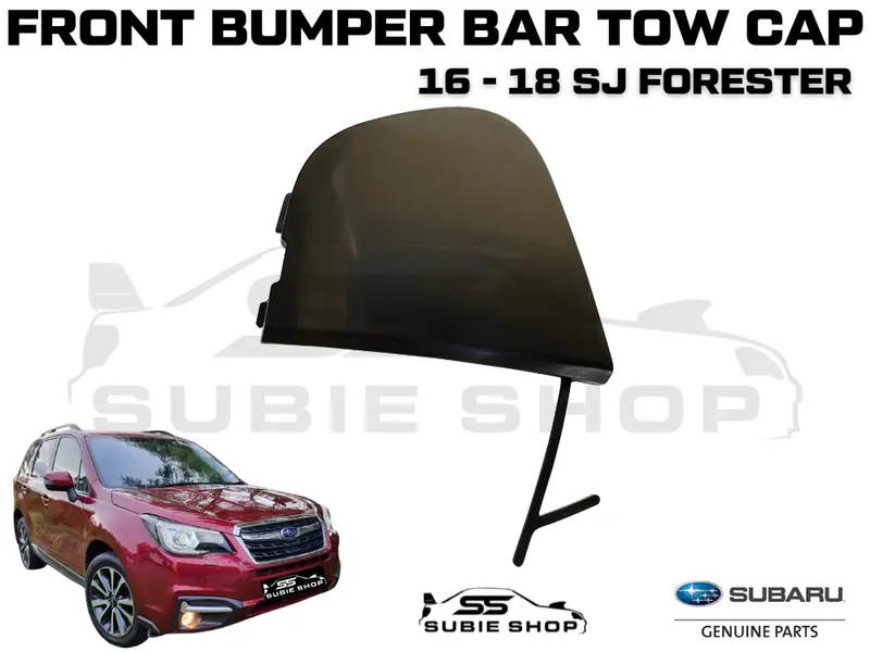 New Genuine Subaru Forester 16 - 18 Sj Front Bumper Bar Tow Hook Cap Cover Matt 1