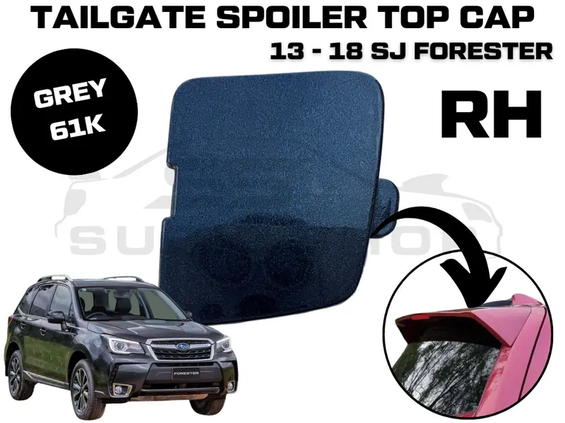 New Genuine Subaru Forester Sj 13 - 18 Tailgate Spoiler Cap Cover Right Grey 61K 1