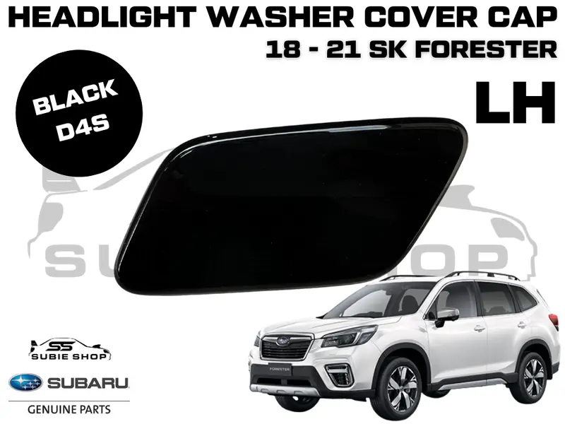 New Genuine Subaru Forester Sk Headlight Washer Cap Cover 18 - 21 Left Black D4s 1