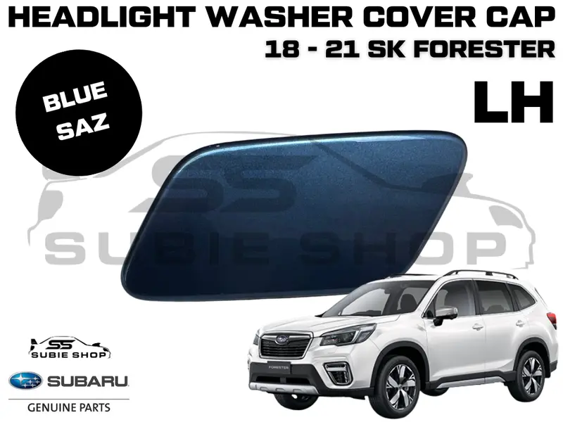 New Genuine Subaru Forester Sk Headlight Washer Cap Cover 18 - 21 Left Blue Saz 1