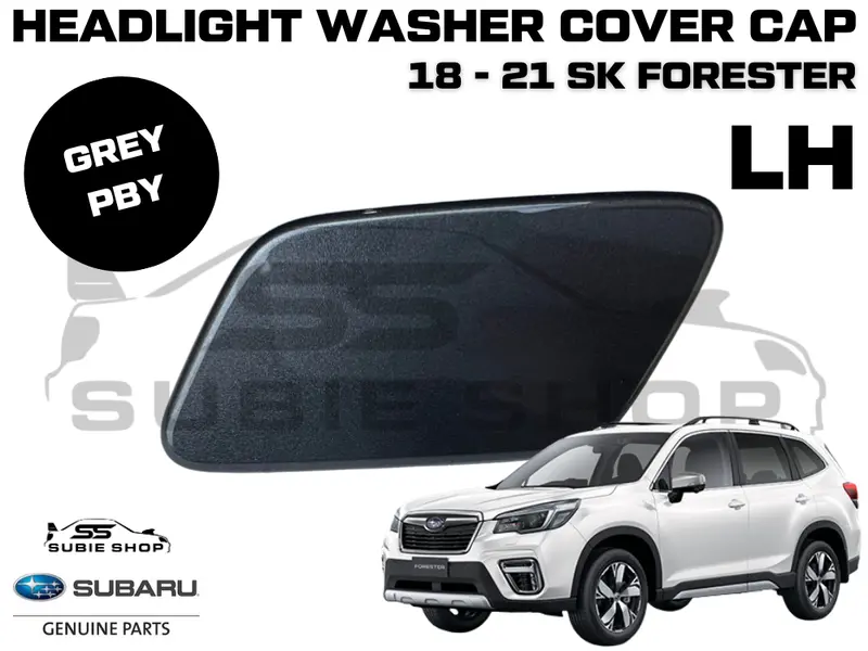 New Genuine Subaru Forester Sk Headlight Washer Cap Cover 18 - 21 Left Grey P8y 1