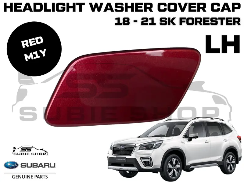 New Genuine Subaru Forester Sk Headlight Washer Cap Cover 18 - 21 Left Red M1y 1