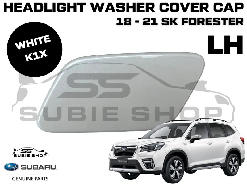 New Genuine Subaru Forester Sk Headlight Washer Cap Cover 18 - 21 Left White K1x 1