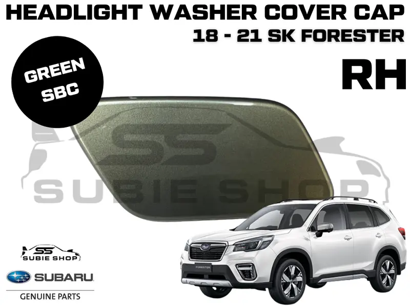 New Genuine Subaru Forester Sk Headlight Washer Cap Cover 18 -21 Right Green Sbc 1