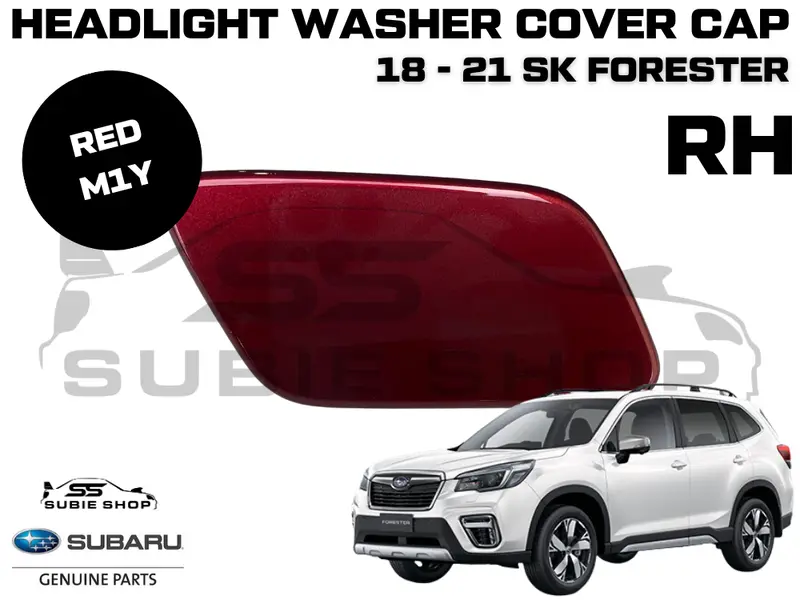 New Genuine Subaru Forester Sk Headlight Washer Cap Cover 18 - 21 Right Red M1y 1