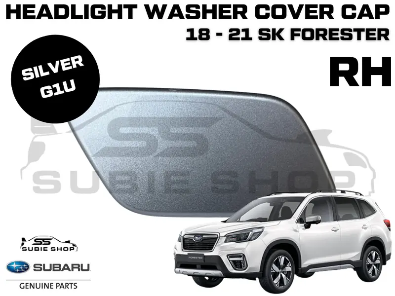 New Genuine Subaru Forester Sk Headlight Washer Cap Cover 18-21 Right Silver G1u 1