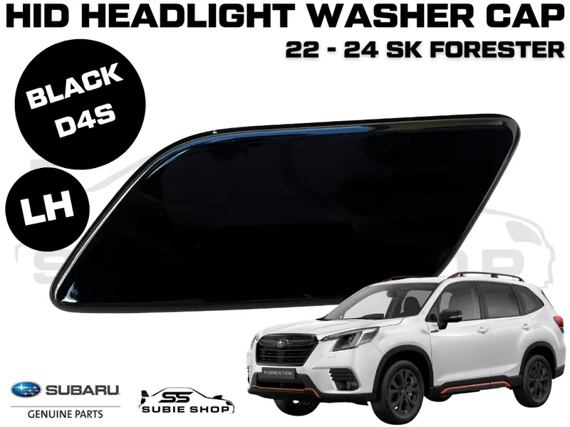 New Genuine Subaru Forester Sk Headlight Washer Cap Cover 22 - 24 Left Black D4s 1