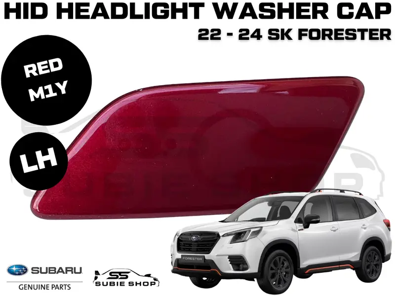 New Genuine Subaru Forester Sk Headlight Washer Cap Cover 22 - 24 Left Red M1y 1