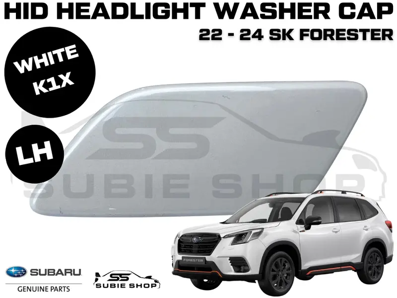 New Genuine Subaru Forester Sk Headlight Washer Cap Cover 22 - 24 Left White K1x 1